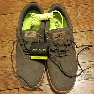 Nike Lunarlon Suede Golf Shoes NWT